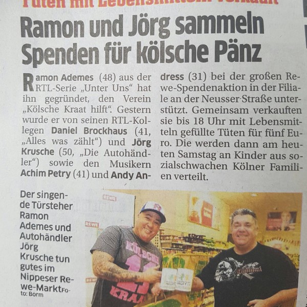 REWE Köln Spendeaktion